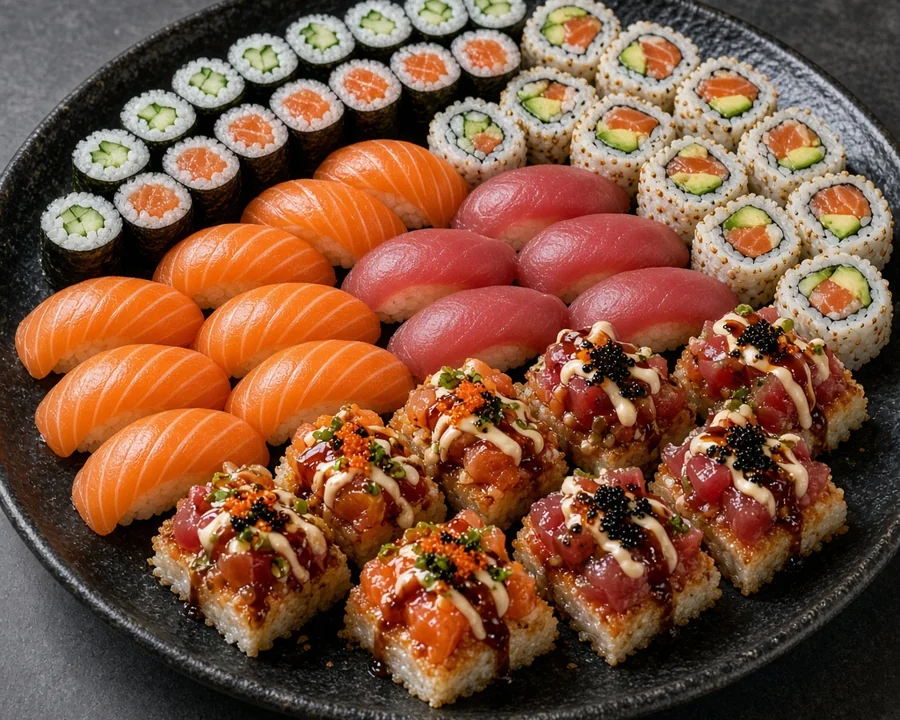 Sandy's Platter, a 40-piece sushi platter at Eating Sushi in Winnipeg