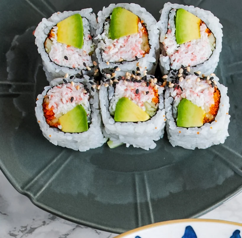 California Roll from Eating Sushi, delivered to Varsity View, Winnipeg